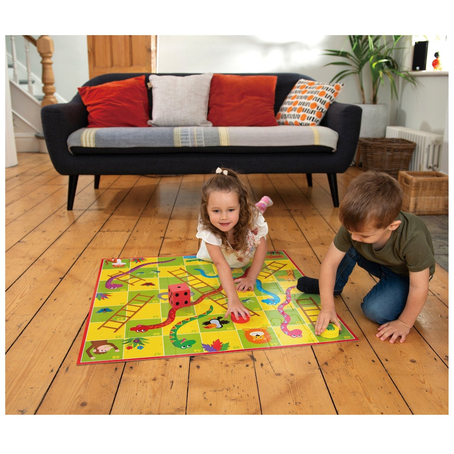 Giant Snakes and Ladders Puzzle